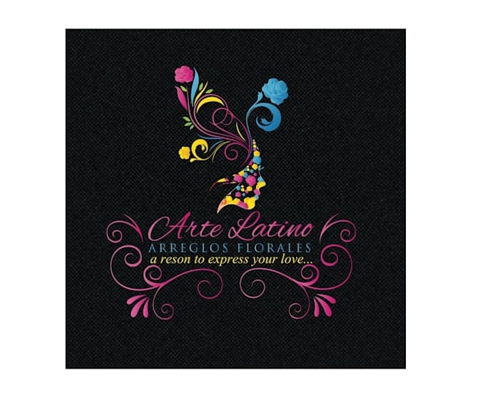 creative amazing flower arrangement florists logo