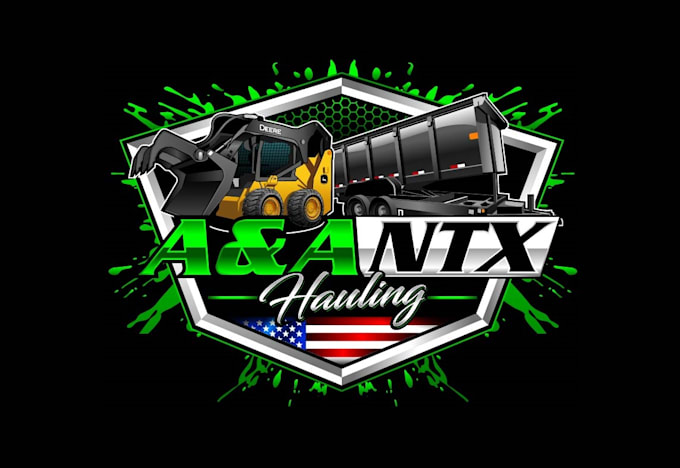create high quality and beautiful dump trailer logo design