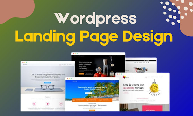 build responsive landing page, copy, clone wordpress website