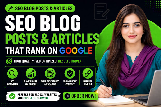 write SEO blog posts and articles that rank on google