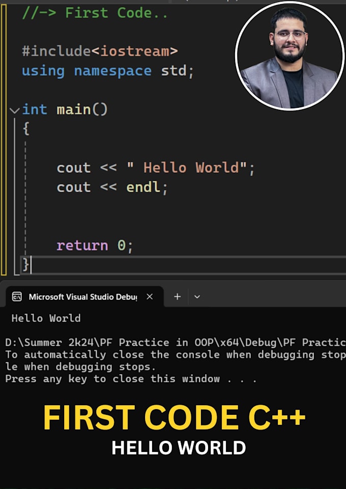 teach you a programming language  cpp in easy way