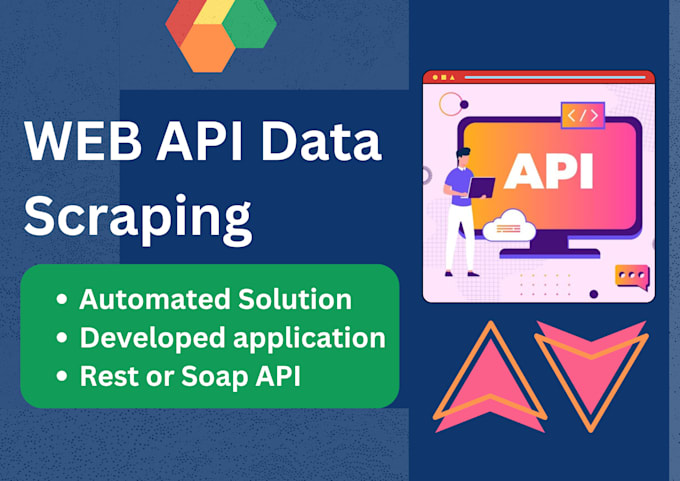 do API data scraping and develop web scraping applications