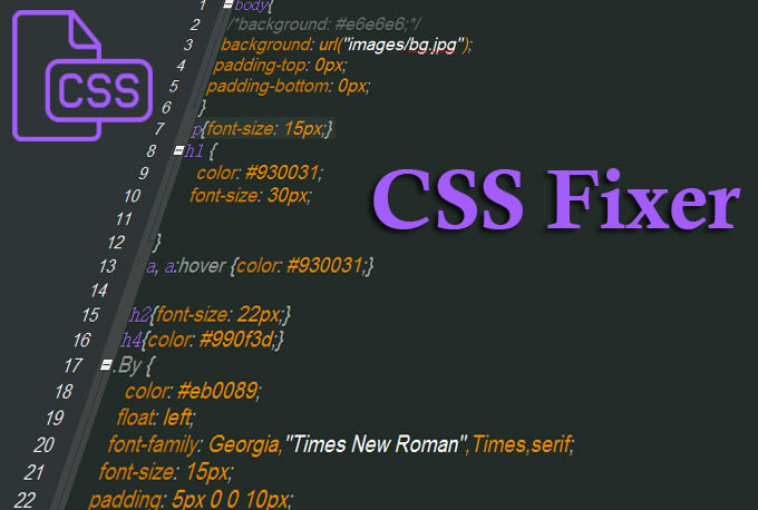 resolve CSS errors and issues on your website