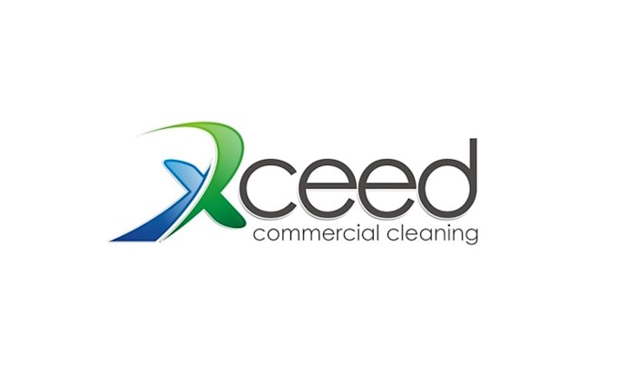 make attractive super commercial cleaning logo