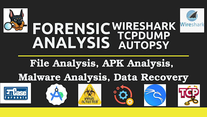 do computer, digital forensics using autopsy, wireshark, ftk imager, make report