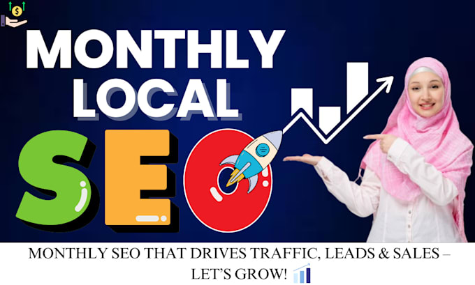 grow your business with monthly local SEO  service for gbp and website