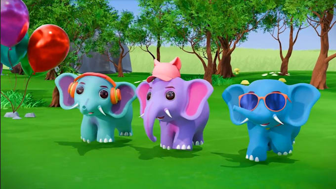 3d,2d kids rhymes animator