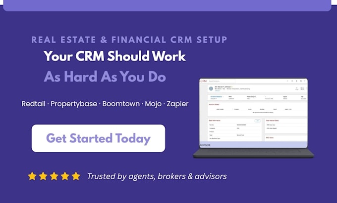 setup redtail propertybase boomtown mojo real estate CRM pipeline zapier flows