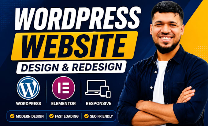 design and redesign wordpress websites with elementor