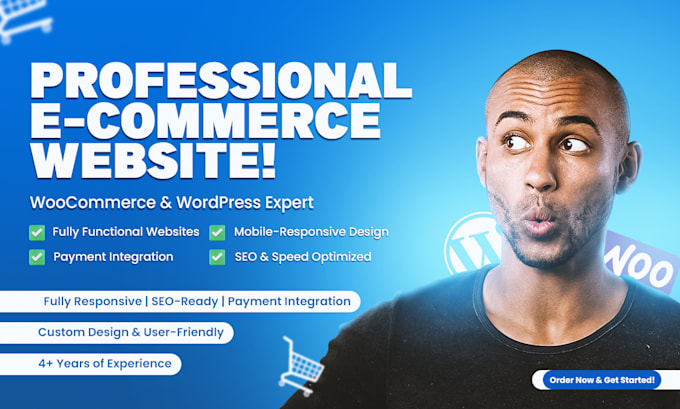 build a professional ecommerce website with woo commerce and wordpress