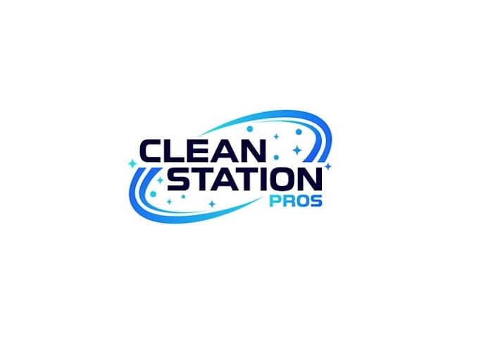 make unique beautiful clean station pros logo