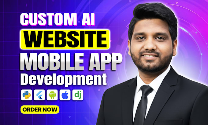 build ai website, ai mobile app, full stack website development