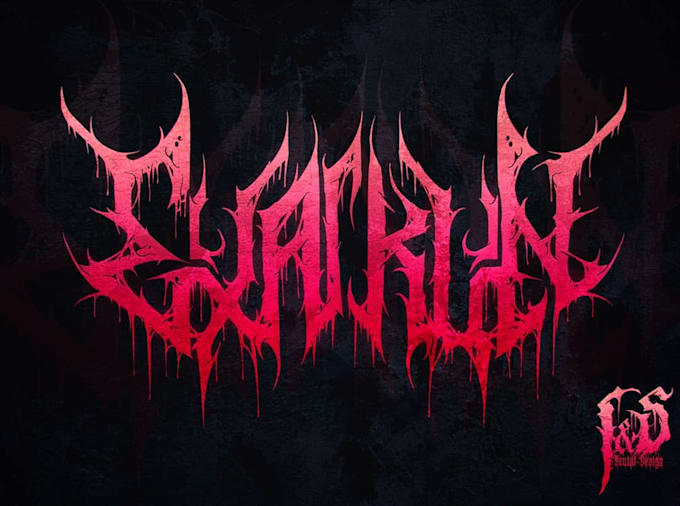 design a band logo with inverted crosses