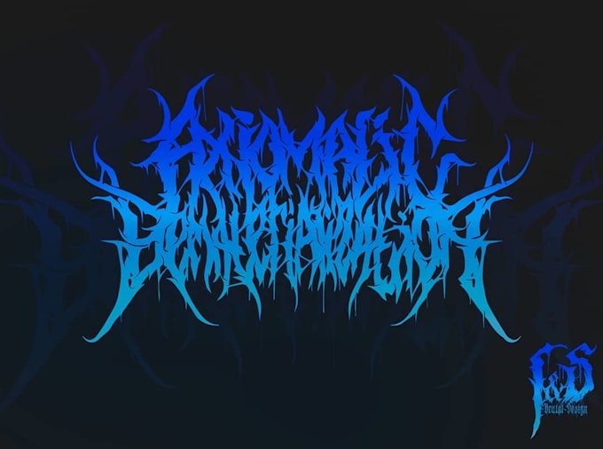 design a demonic black metal logo