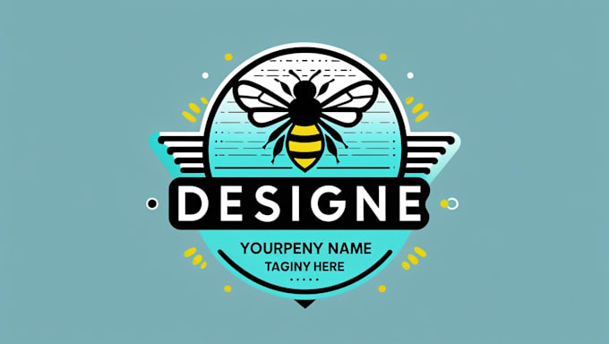 do honey bee logo design for you