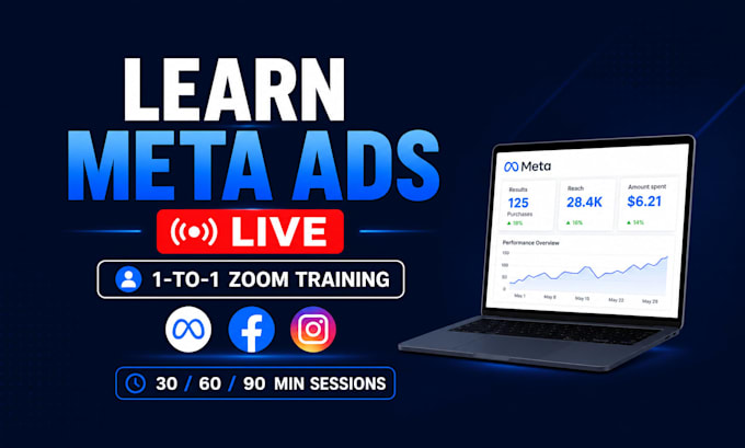 teach you meta ads campaign setup live on zoom