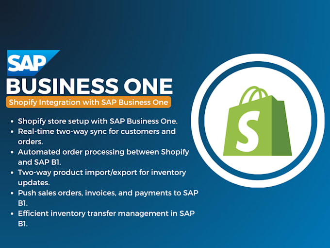 do shopify integrated with sap b1 for b2b