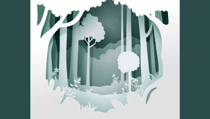 Illustrate intricate paper cut out, vector art and silhouette by Henry ...