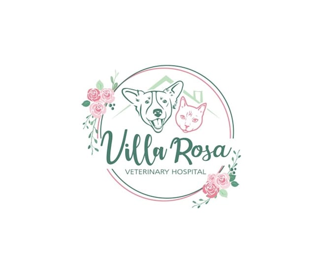 make innovative cozy pet hospital logo