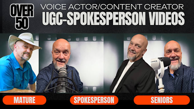 selfie style ugc creator videos over 55 male spokesperson