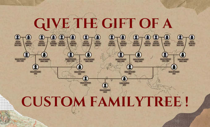 design an custom family tree unique gift idea