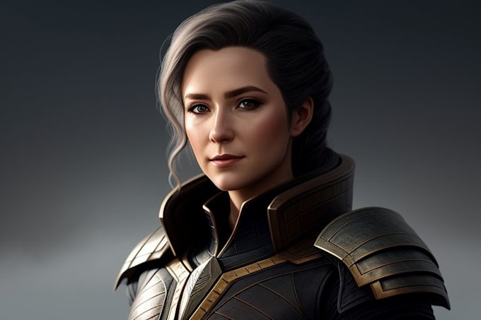 draw fantasy or sci fi concept character