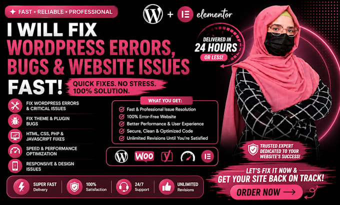 fix wordpress errors, bugs, and website issues fast