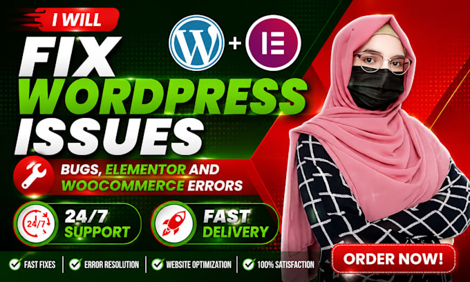 fix wordpress issues, bugs, elementor and woocommerce errors