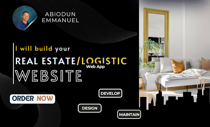 create real estate developer website, listing directory or logistics web app