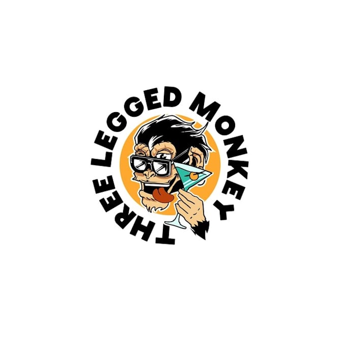 make amazing bar wine and drink logo