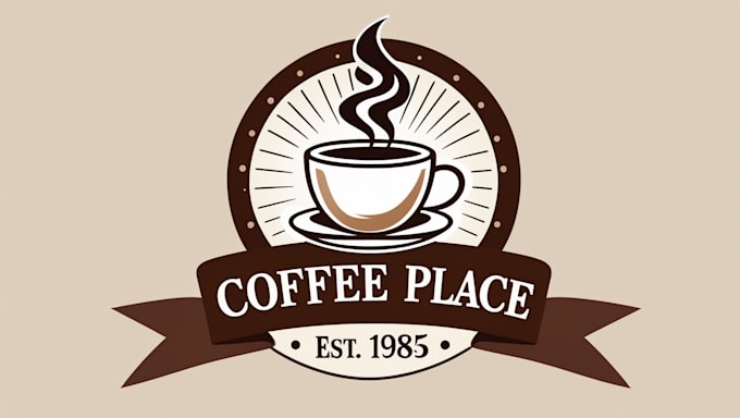 create a professional coffee shop logo design