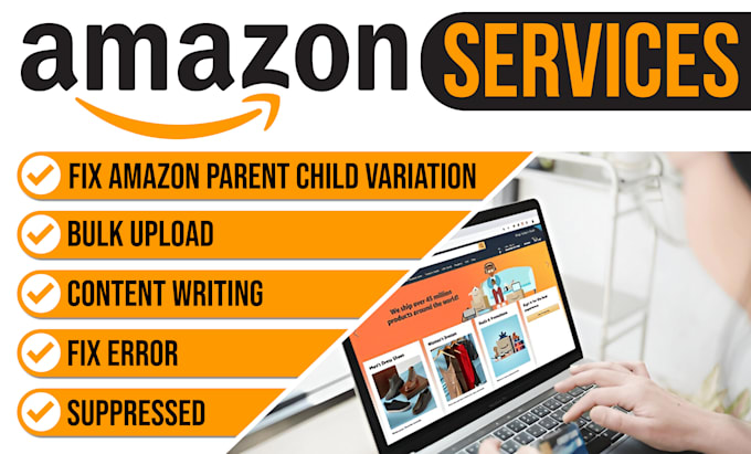 do amazon product listings, flat file bulk upload and manual optimization