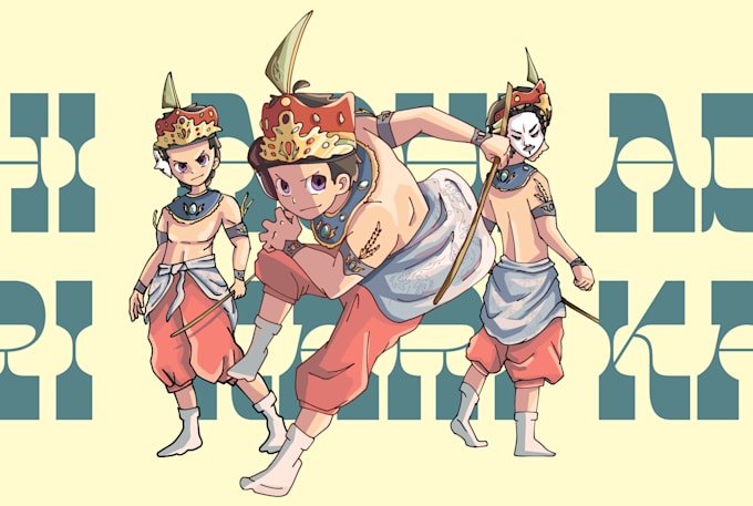draw characters, mascots, with unlimited revisions