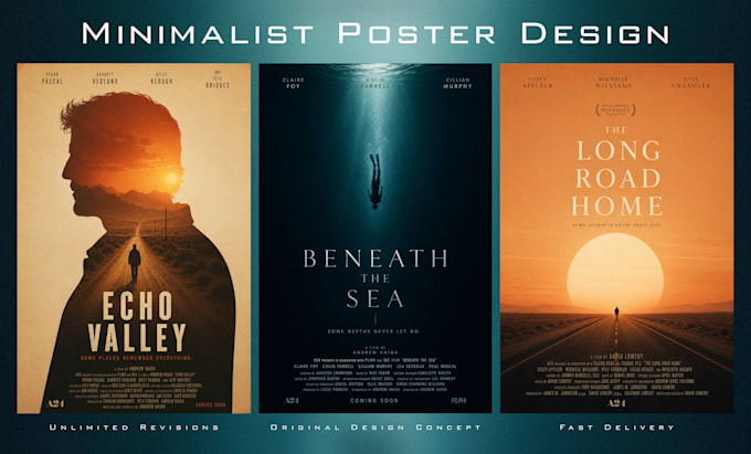 design a cinematic or minimalist movie poster