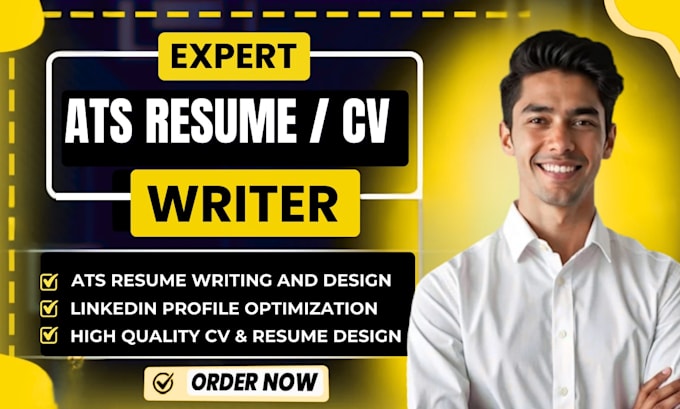 write ats resume, cover letter and optimize your linkedin profile