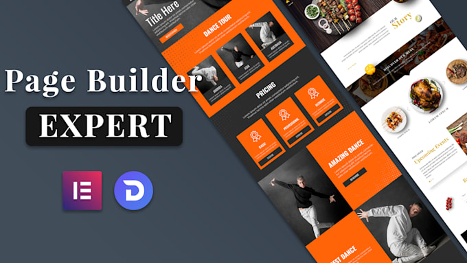 design a wordpress website with wp bakery, elementor pro