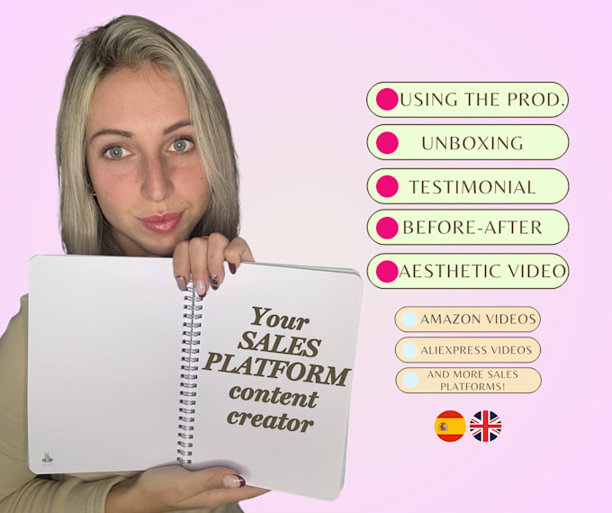 create an ugc amazon product video in spanish
