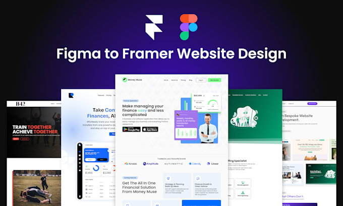 build and design a framer website, figma to framer