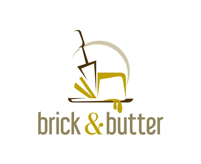 make inspirational admirable brick butter logo