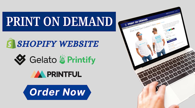design branded print on demand shopify store, shopify dropshipping website