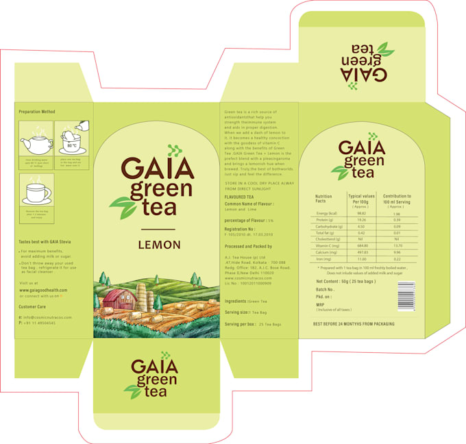 design tea packaging, tea label and tea box designs