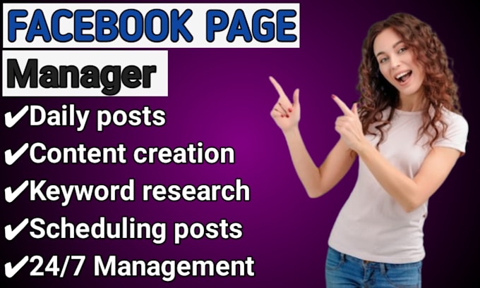 be your facebook page manager