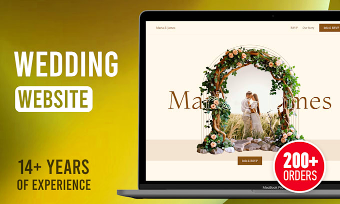 create a memorable wedding website with rsvp