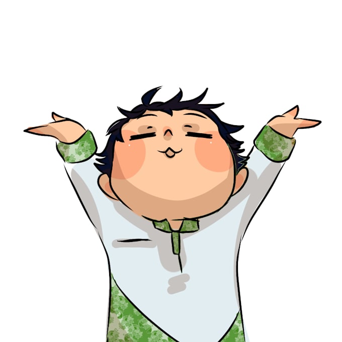 draw anime sticker in chibi