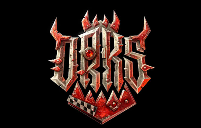 make a warhammer inspired logo