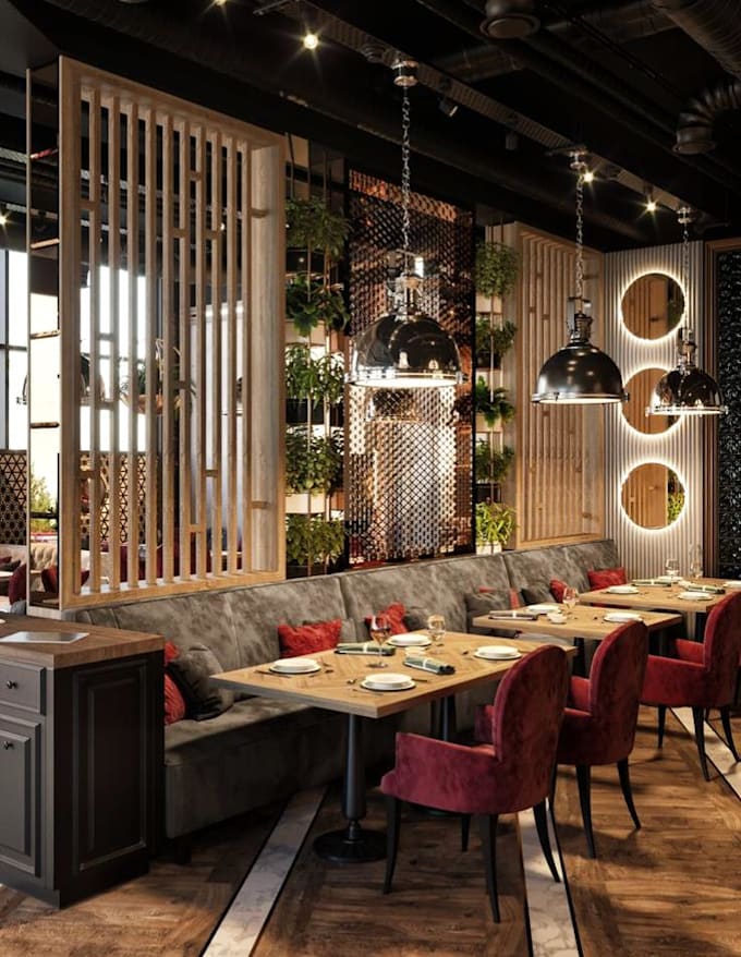 Design restaurant interiors and exteriors on 3ds max by Ameenarchitect ...