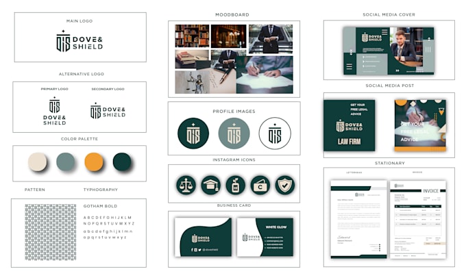 design logo branding kit brand guidelines and brand book for your business