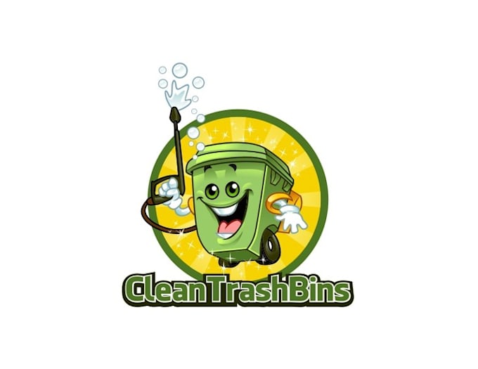 make significant unique clean trash bins logo