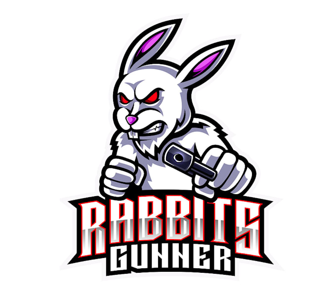 design high quality rabbit race mascot logo with express delivery
