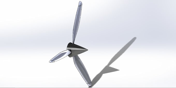 do professional 3d model of an aircraft propeller blade
